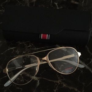 Authentic Carrera Gold Frames With Lenses
